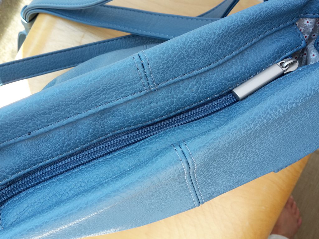 Reißverschluss der Handtasche Mademoiselle M8 von Zwei